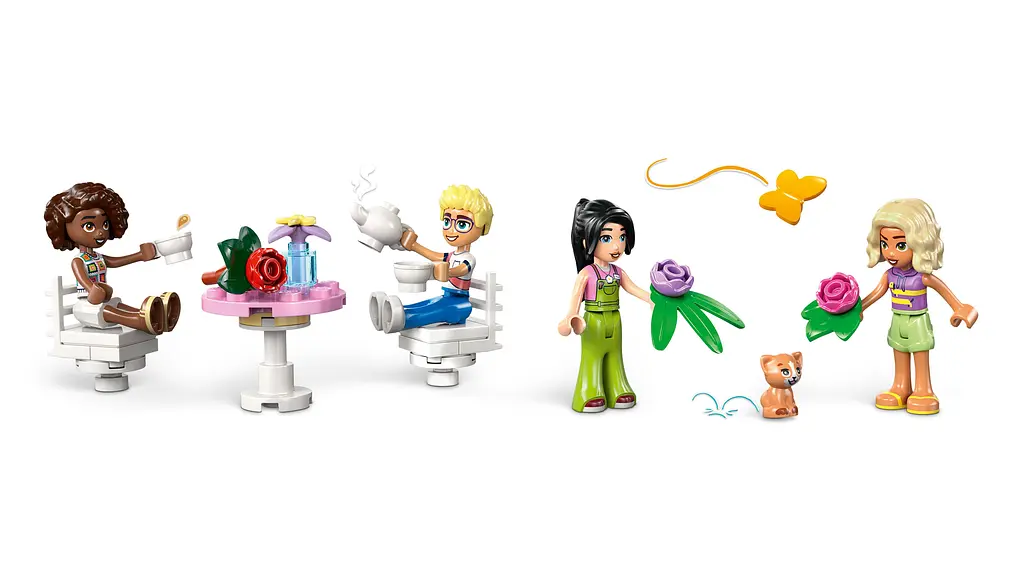 Конструктор LEGO Friends Кофейня с растениями и цветочный магазин 1138 деталей (42671) - фото 12