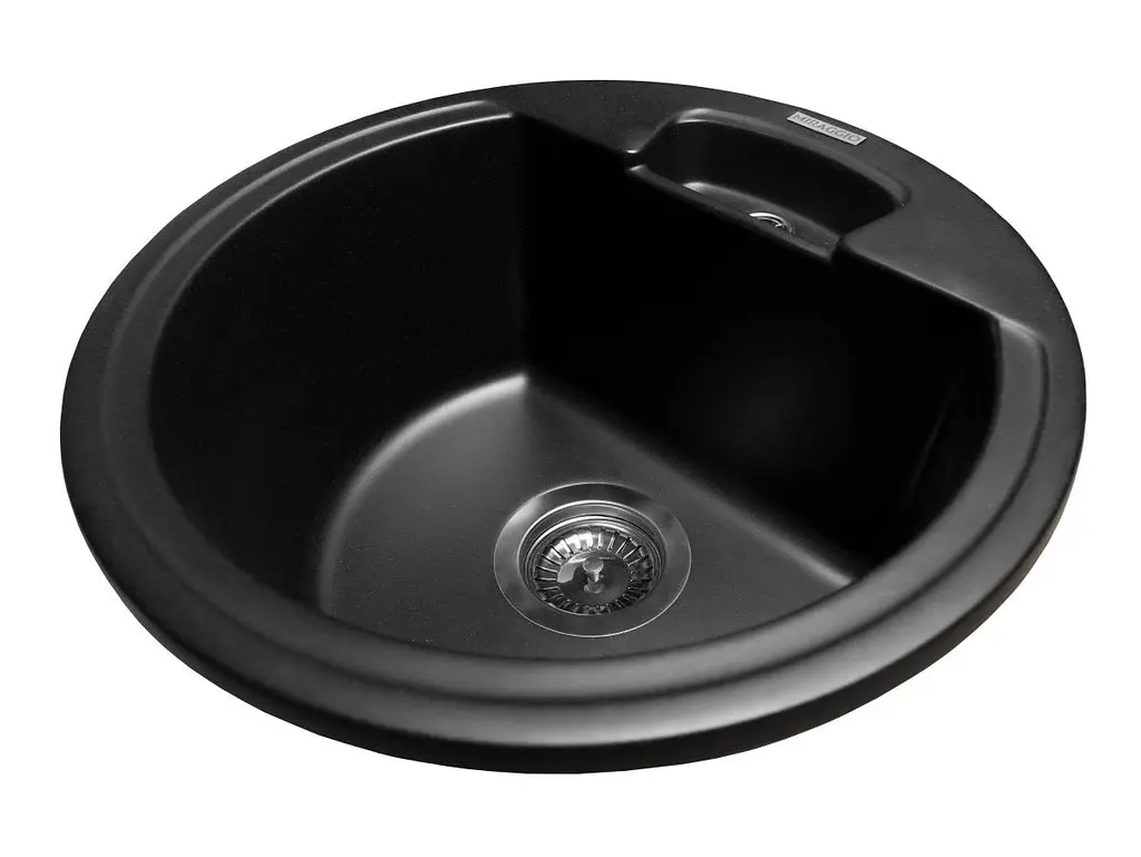 Кухонна мийка Miraggio VALENCIA black (0002424) Граніт, Врізна, Чорний - фото 3