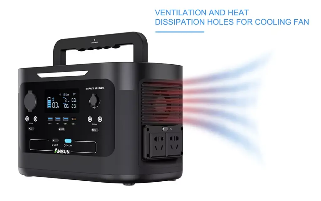 Портативная зарядная станция Ansun Portable Power Station 1000W 923Wh - фото 9