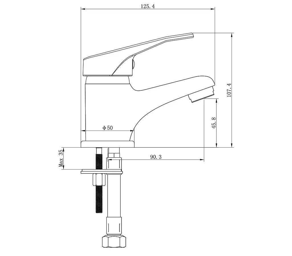 Змішувач для раковини Aquatica IG-2A149C 9709000 - фото 2