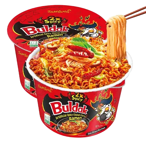 Локшина швидкого приготування Samyang Buldak 2X Spicy зі смаком гострої курки 105 г - фото 3