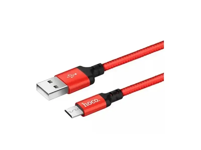 Кабель Hoco X14 Times Speed MicroUSB 1m Red/Black (6957531062851) - фото 2