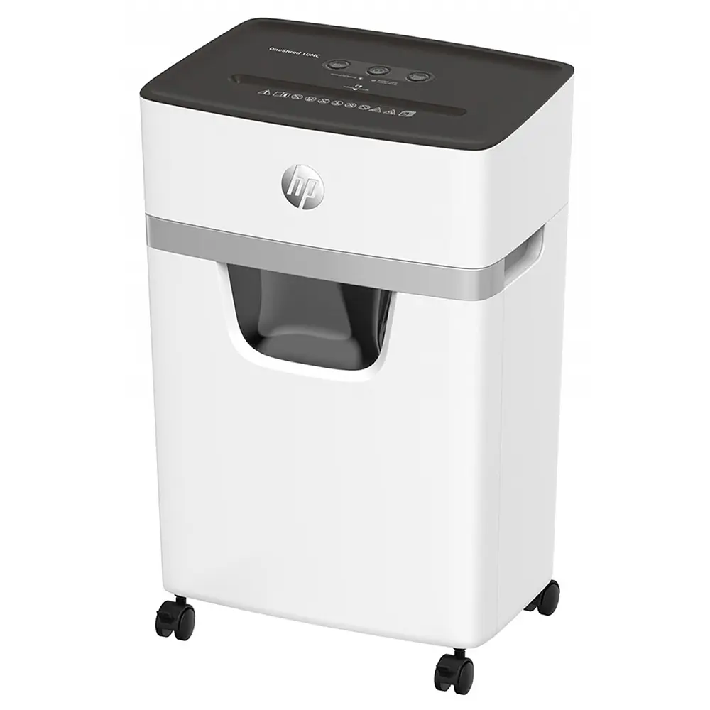 Знищувач документів HP OneShred 10MC, A4, 80g х 10 листів, 2*15, 20 л., P-5 - фото 4