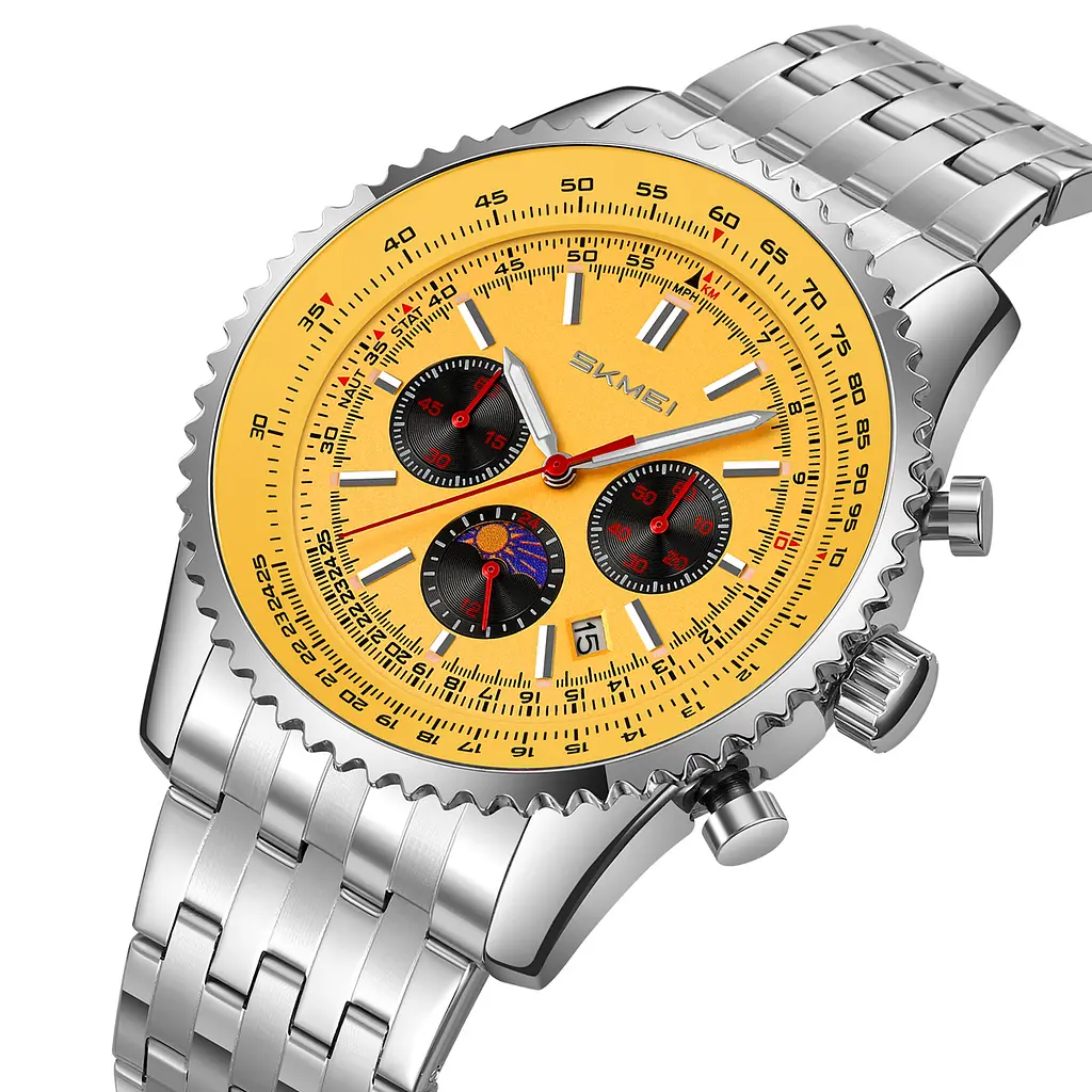 Чоловічий наручний годинник 9348GD Gold Skmei acs0030887 - фото 2