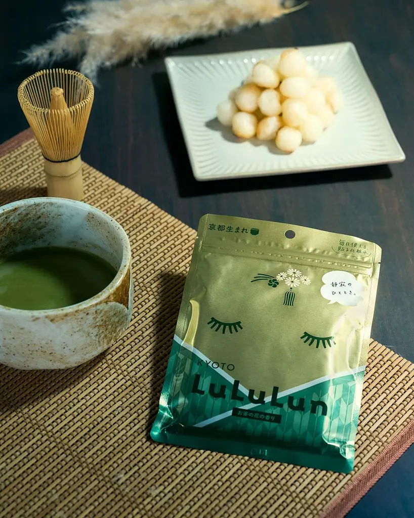 LULULUN Face Mask Kyoto Green Tea тонізуюча маска з екстрактом зеленого чаю, 7 шт - фото 4