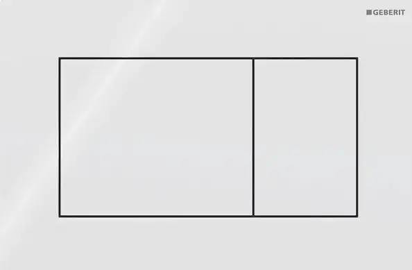 Клавіша змиву Geberit Sigma01 Square білий, Білий 115.660.11.1