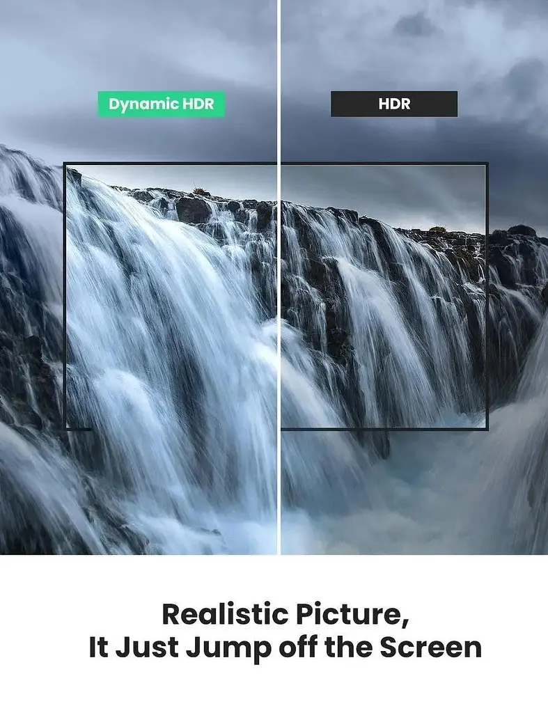 Кабель видео Ugreen HDMI 2.1 8K 3D 48Gbps HDR 1М Black (HD140) - фото 7