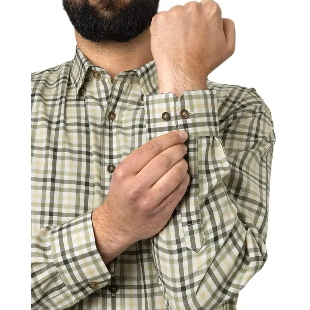 Сорочка Harkila Milford shirt XXL Beech green check - фото 6