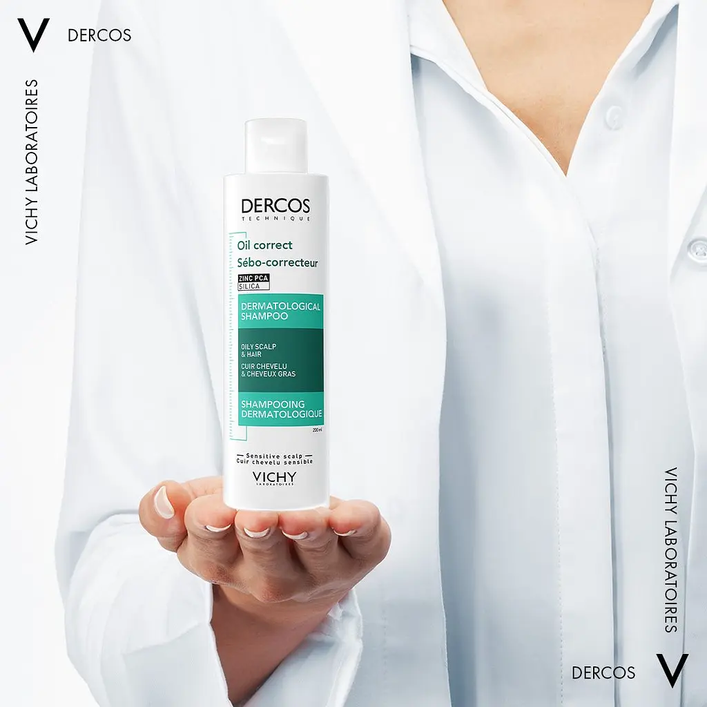 Шампунь для жирных волос Vichy Dercos Sebo-correcteur Oil Control Dermatological Shampoo 200 мл - фото 5