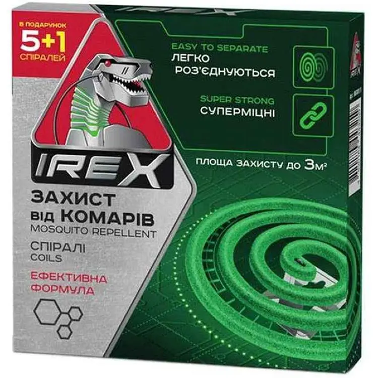 Спіраль IREX від комарів 5+1шт у подарунок