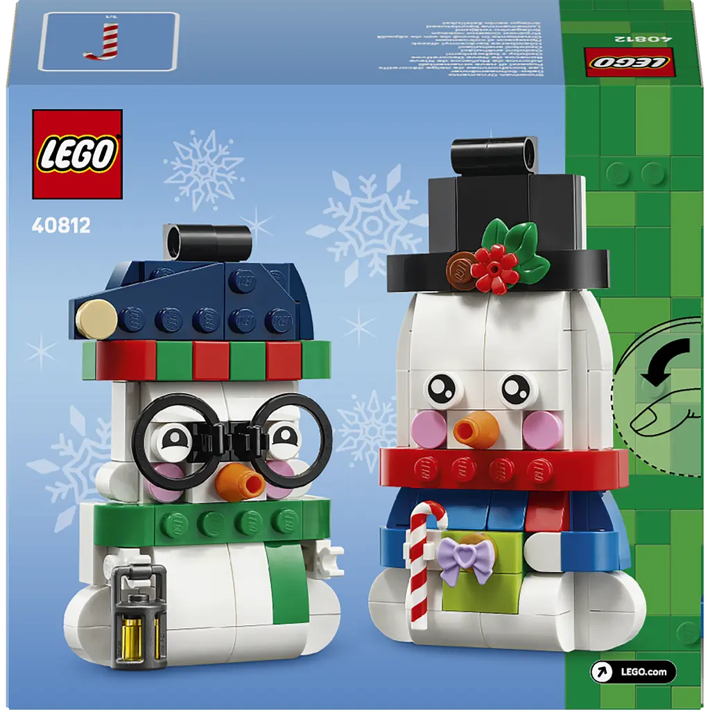 Конструктор LEGO Iconic Прикраси зі сніговиком 168 ел. (40812) - фото 3