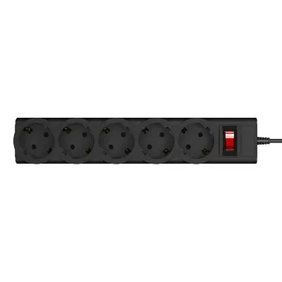 Мережевий фільтр живлення LogicPower LP-X5 PREMIUM, 2m black (9583) - фото 2