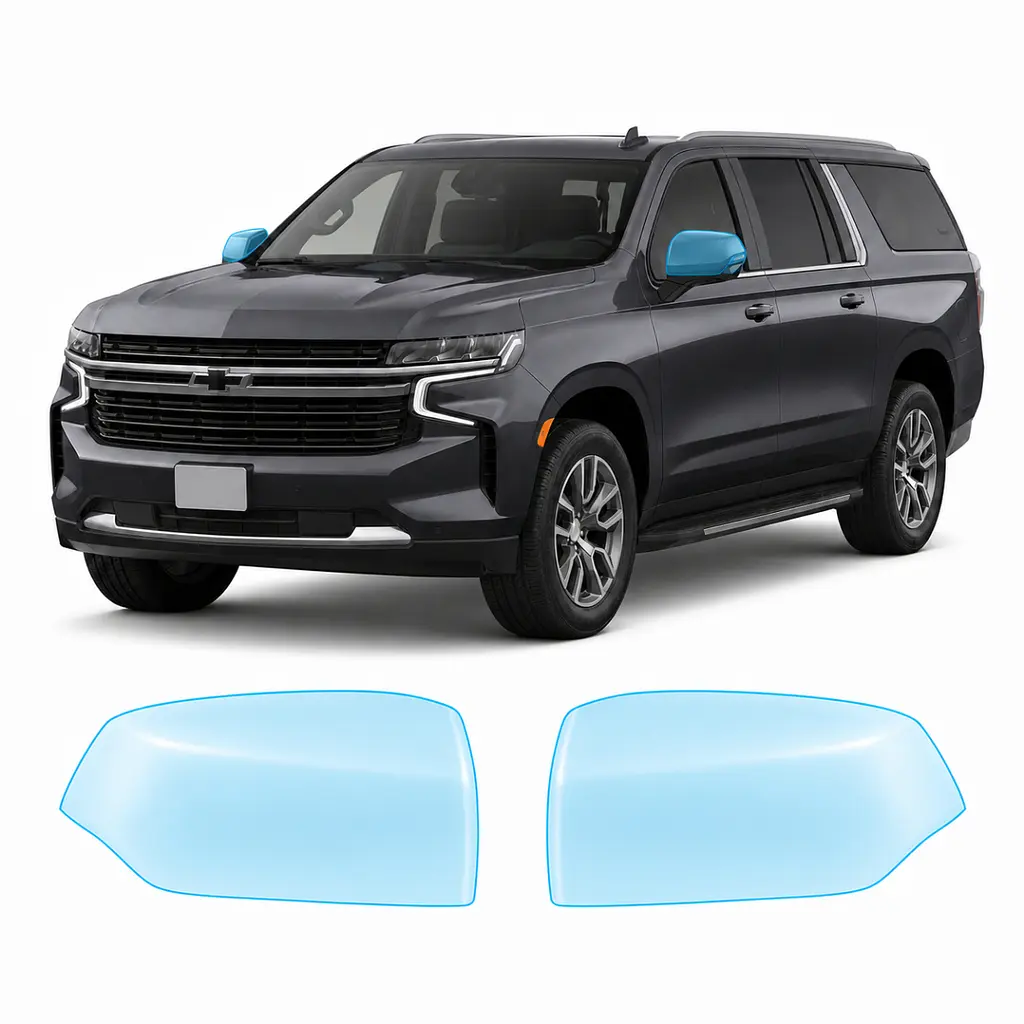 Антигравійна захисна бронеплівка за лекалами для Chevrolet Suburban IV 2021- дзеркала