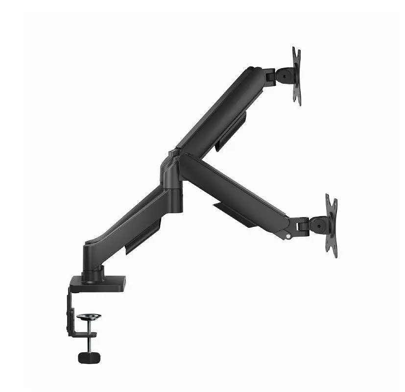 Кронштейн настольный для 2 мониторов Gembird MADA2U01 USB 17-32 дюйма Black - фото 3