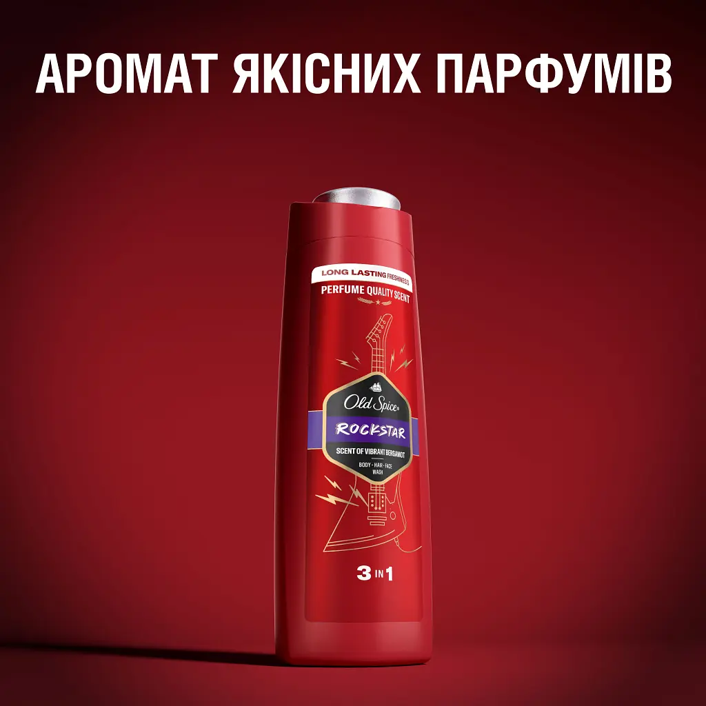 Гель для душу Old Spice 3-в-1 Rockstar 400 мл (8700216232746) - фото 7
