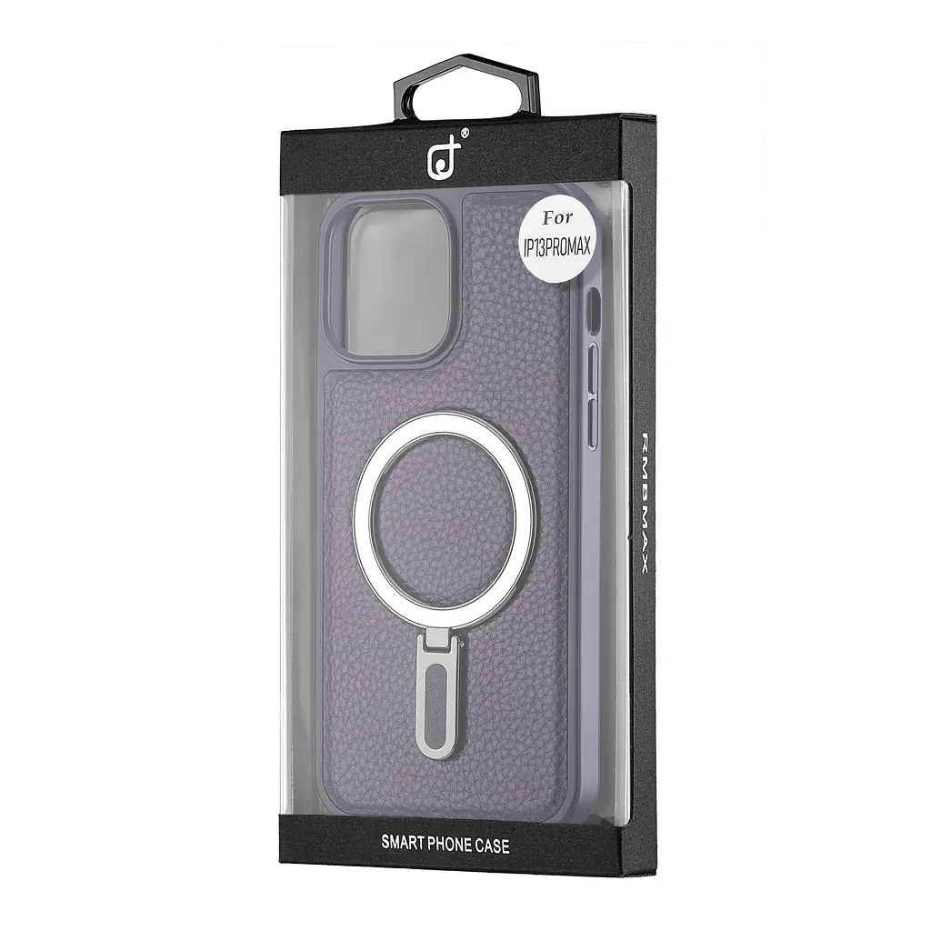 Чохол Jinduka Leather Ringo iPhone 13 Pro Max Purple - фото 2
