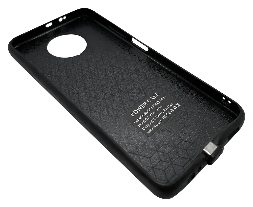 Чехол-аккумулятор XON PowerCase для Xiaomi Redmi Note 9 6000 mAh Черный (PCBS3409168B 1592) - фото 10