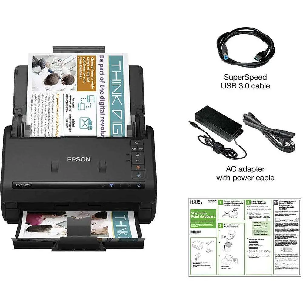 Протяжний сканер Epson WorkForce ES-500WII (B11B263401) - фото 5