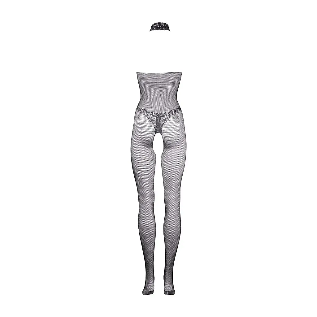 Бодистокінг Le Désir Fishnet and Lace, One Size (чорний) - фото 8