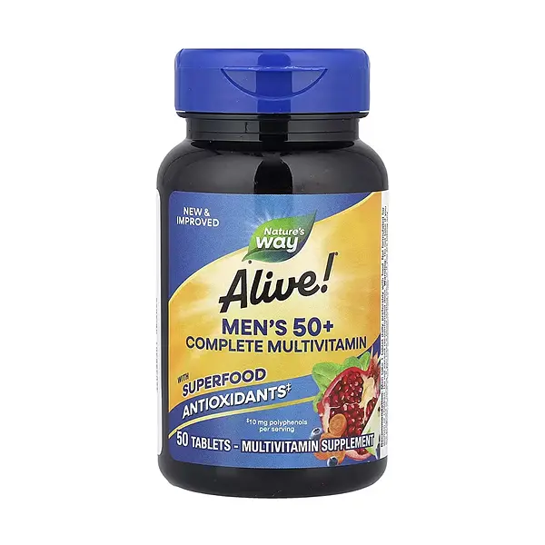 Мультивітаміни для чоловіків 50+, Men's 50+ Complete Multivitamin - 50 tabs - фото 3