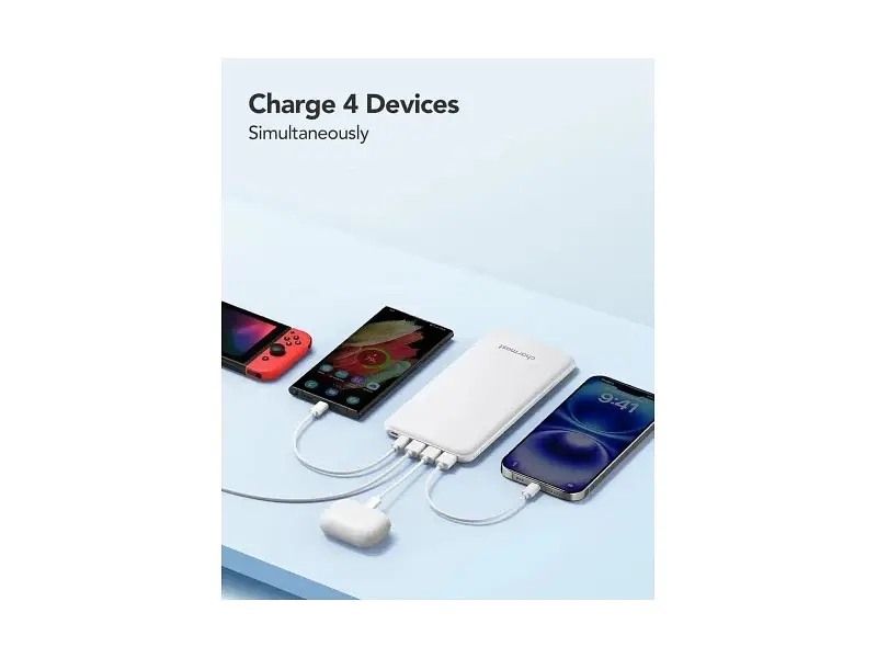 Зовнішній акумулятор (Power Bank) Charmast W2002C 26800mAh 15W (B073FJ9X2J) чорний - фото 4
