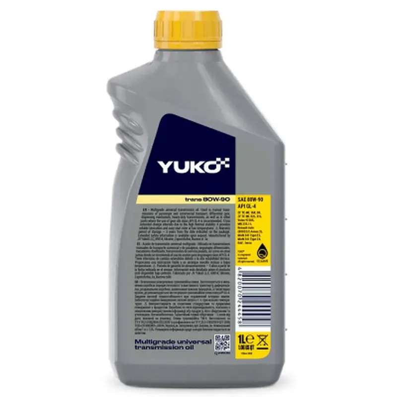 Трансмісійна олива Yuko TRANS 80W-90 GL-4 1л (4820070244458) - фото 2