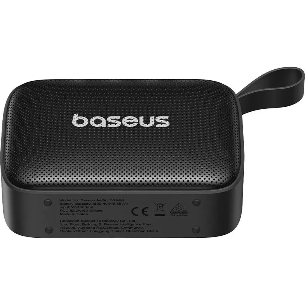 Портативна колонка Baseus AeQur 30 Xiaomini Portable Wireless Speaker A20077900123-00 Black - фото 5