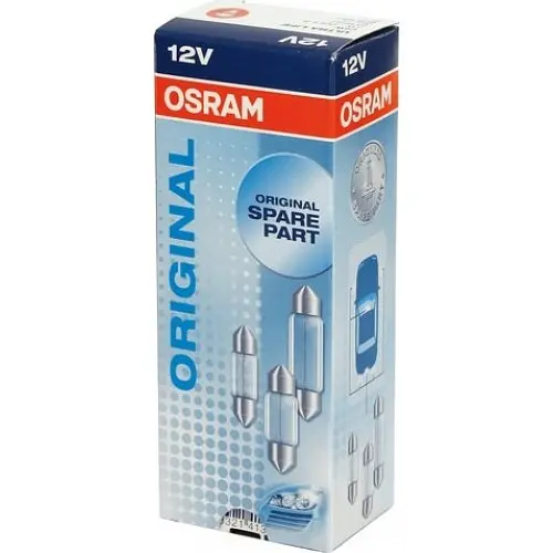 Галогенова лампа OSRAM 6461 C10W 36mm 12V SV8.5-8 5X10FS - фото 2