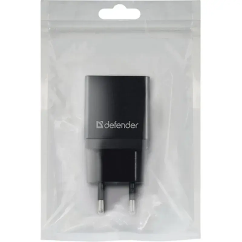 Зарядний пристрій Defender EPA-10 black, 1xUSB, 5V / 2.1A (83572) - фото 3