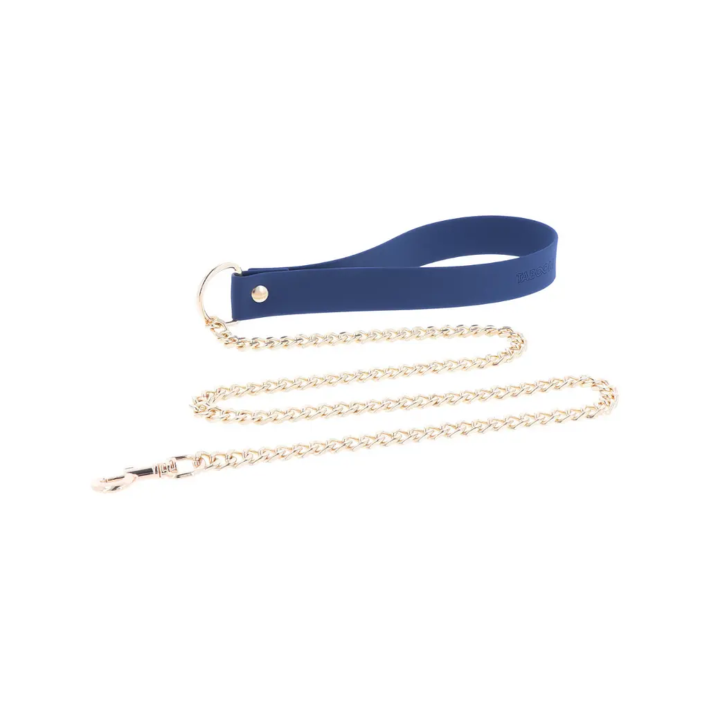 Ошейник с поводком Taboom Silicone Supreme Collar and Leash синий - фото 5