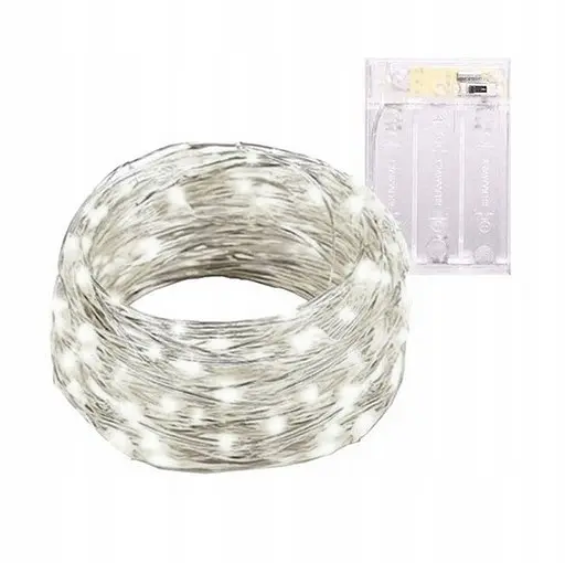 Світлодіодна гірлянда Sun Lamp Крапля Роси 100 LED 10м холодне біле світло оптом - фото 2