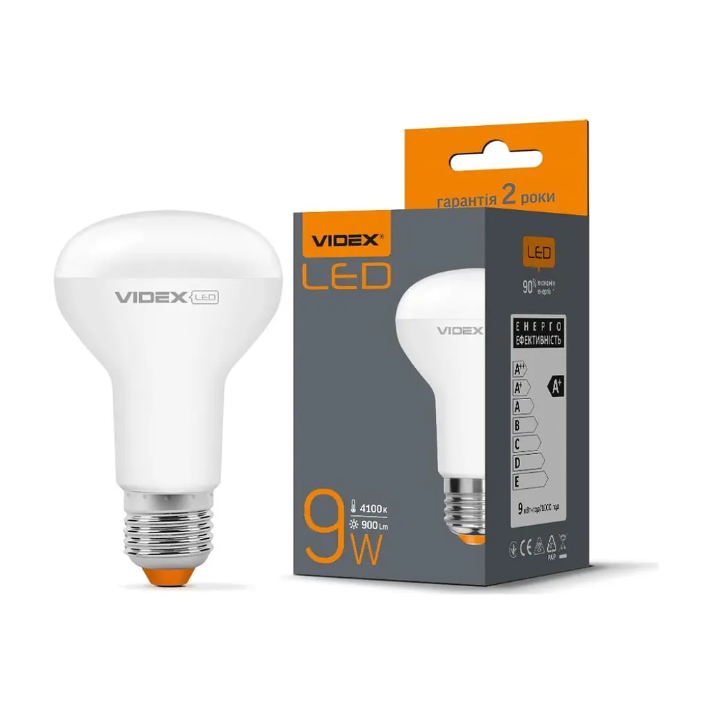 Лампочка Videx LED R63e 9W E27 4100K 220V (VL-R63e-09274) - фото 2