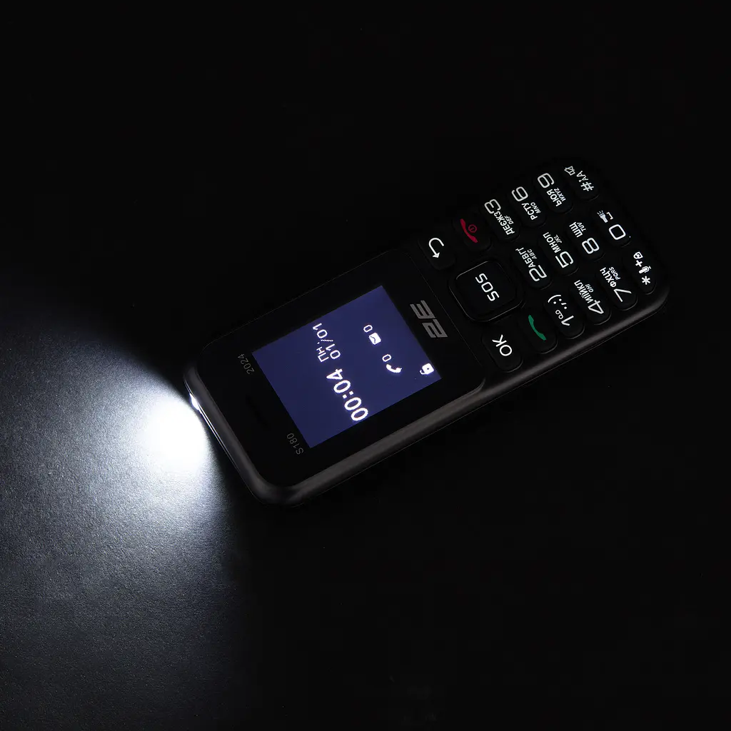 Мобильный телефон S180 2024 1.77" 2SIM, 600мАч, черный 2E teh0019250 - фото 3