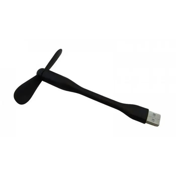 Гнучкий USB міні вентилятор для ноутбука чорний - фото 5