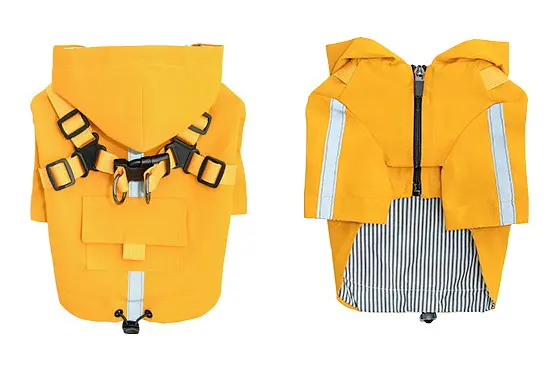 Світловідбивний дощовик для собак Derby R57 Yellow 2XL - фото 7