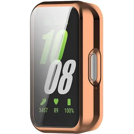 Чохол-накладка DK для Samsung Galaxy Fit3 (R390) Silicone Face Case (rose gold) - фото 3