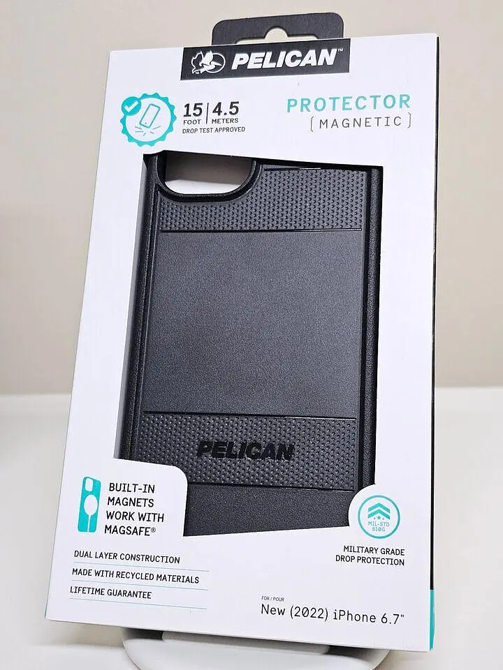 Оригинальный противоударный чехол для iPhone 14 Plus / iPhone 15 Plus Pelican Protector MagSafe Black аналог OtterBox Symmetry - фото 2