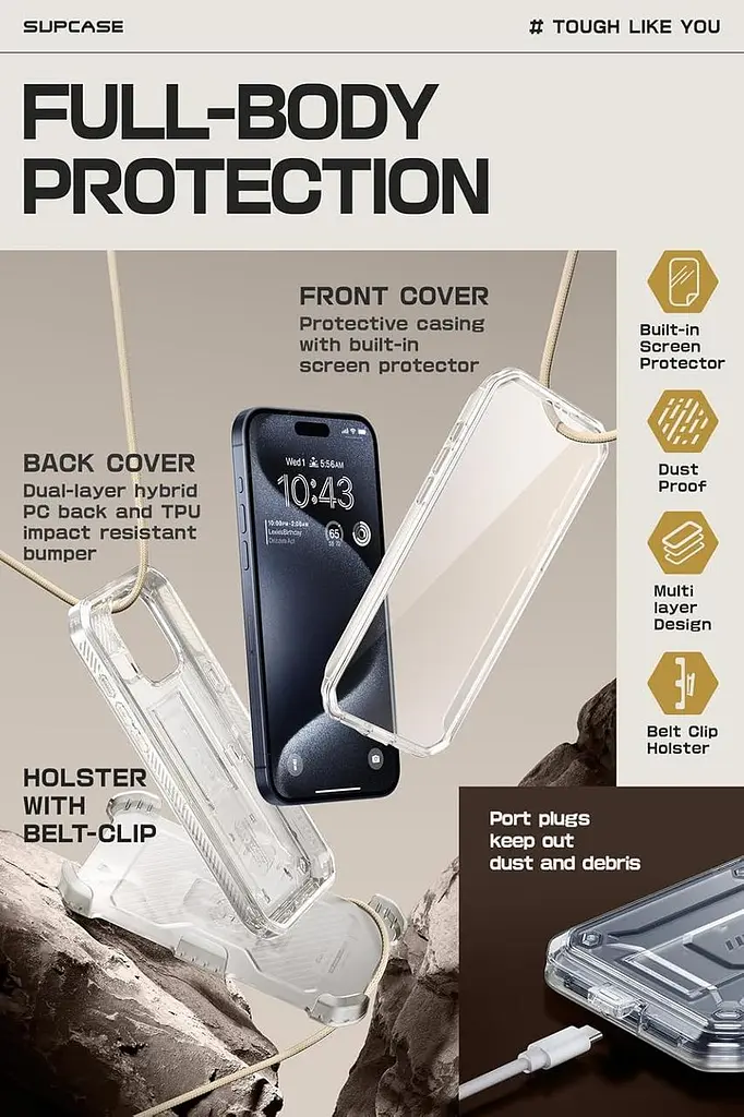 Протиударний чохол SUPCASE Unicorn Beetle Pro для iPhone 15 Pro Max - фото 4