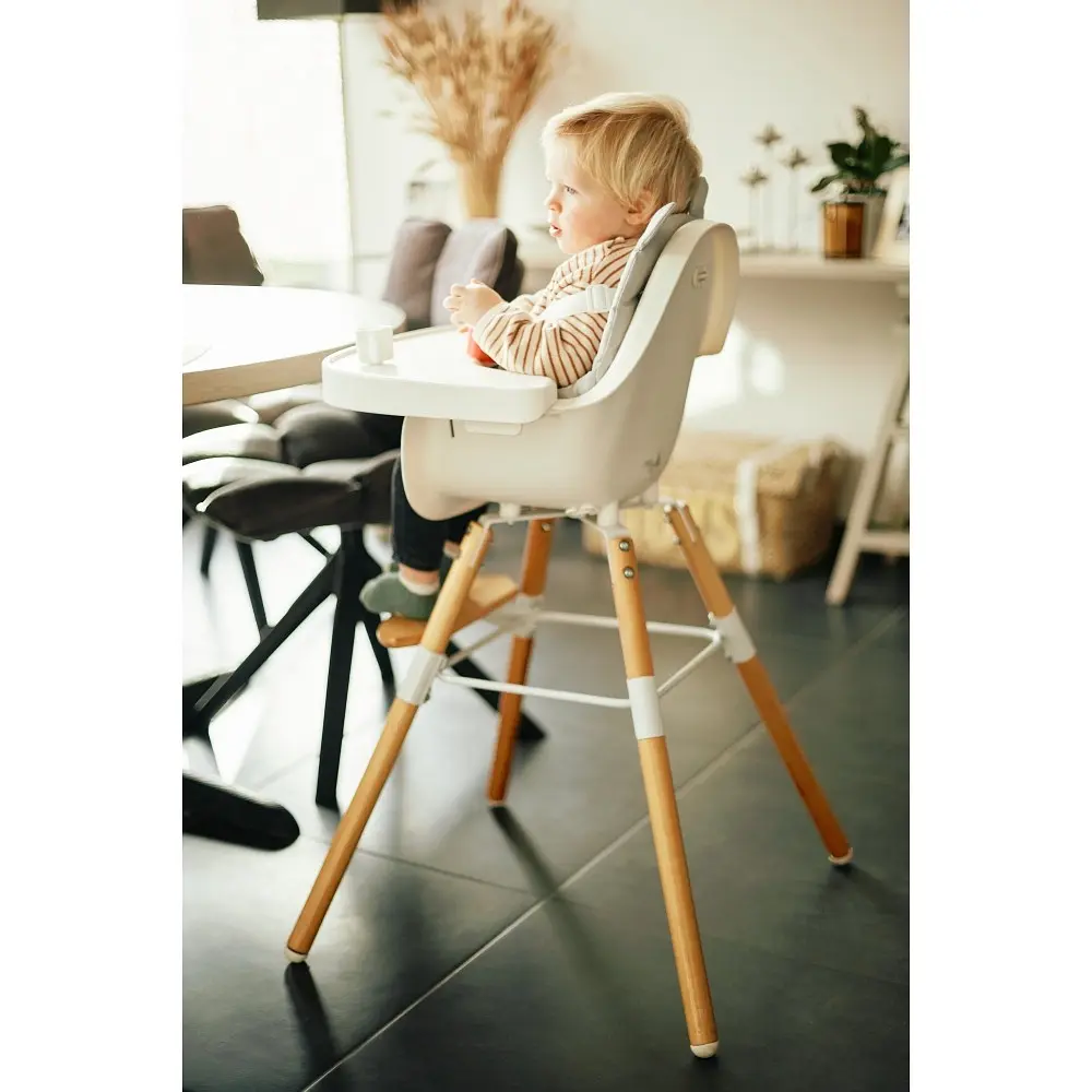 Подушка к стулу для кормления Childhome Evolu водонепроницаемая серая (CHEVOSCWCG) - фото 12