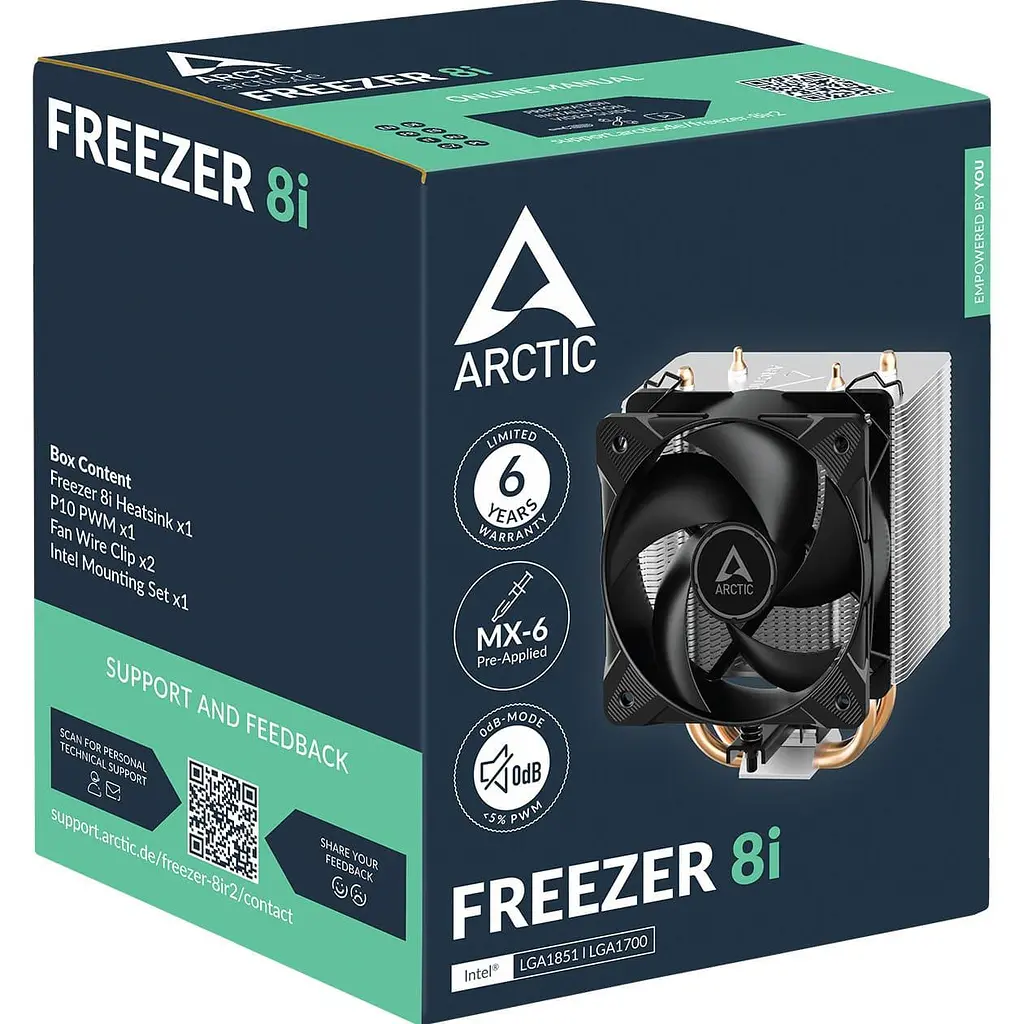 Кулер для процесора Arctic Freezer 8i Black (ACFRE00190A) - фото 6