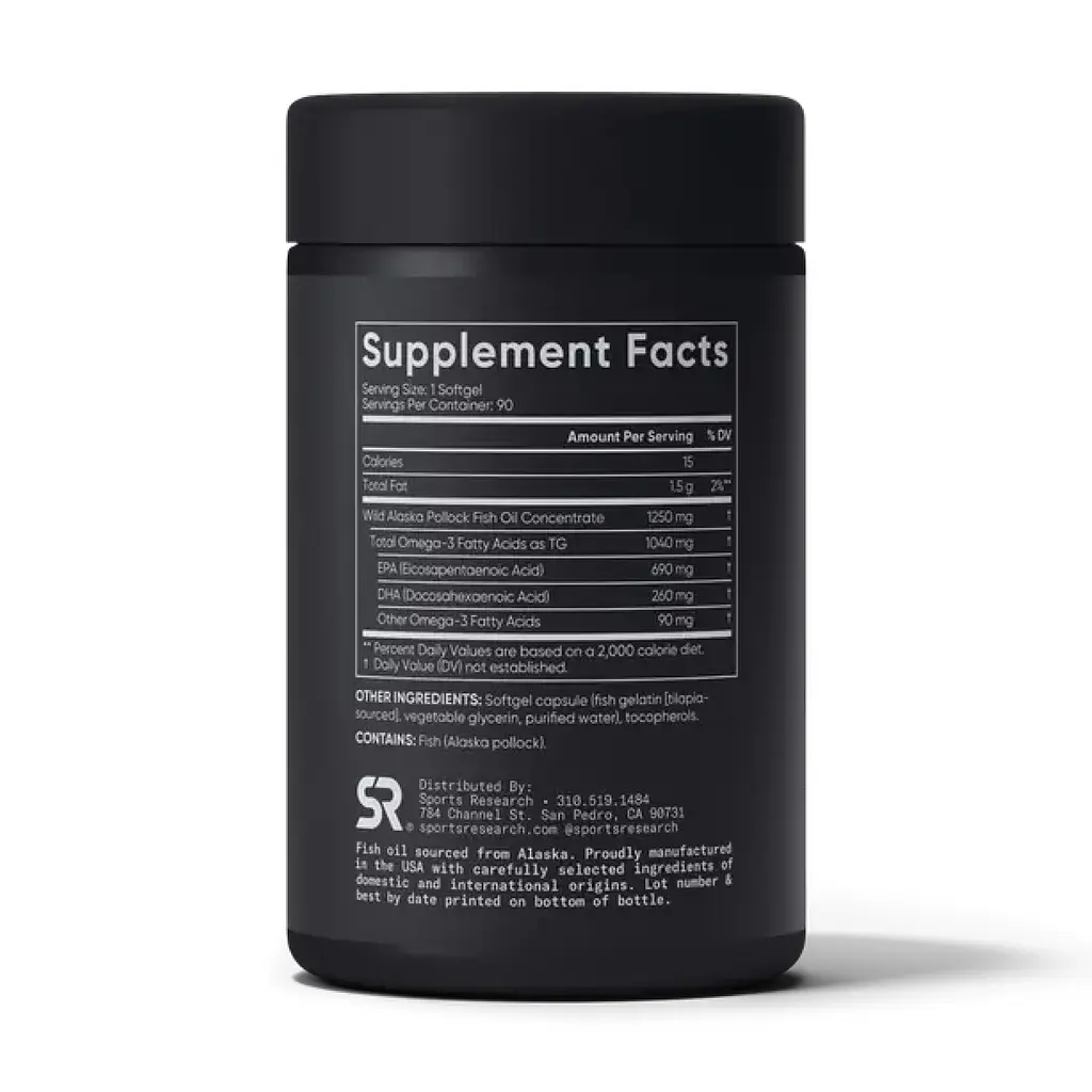 Омега-3 риб'ячий жир Sport Research Alaska Pollock 1250 мг 90 softgels - фото 2