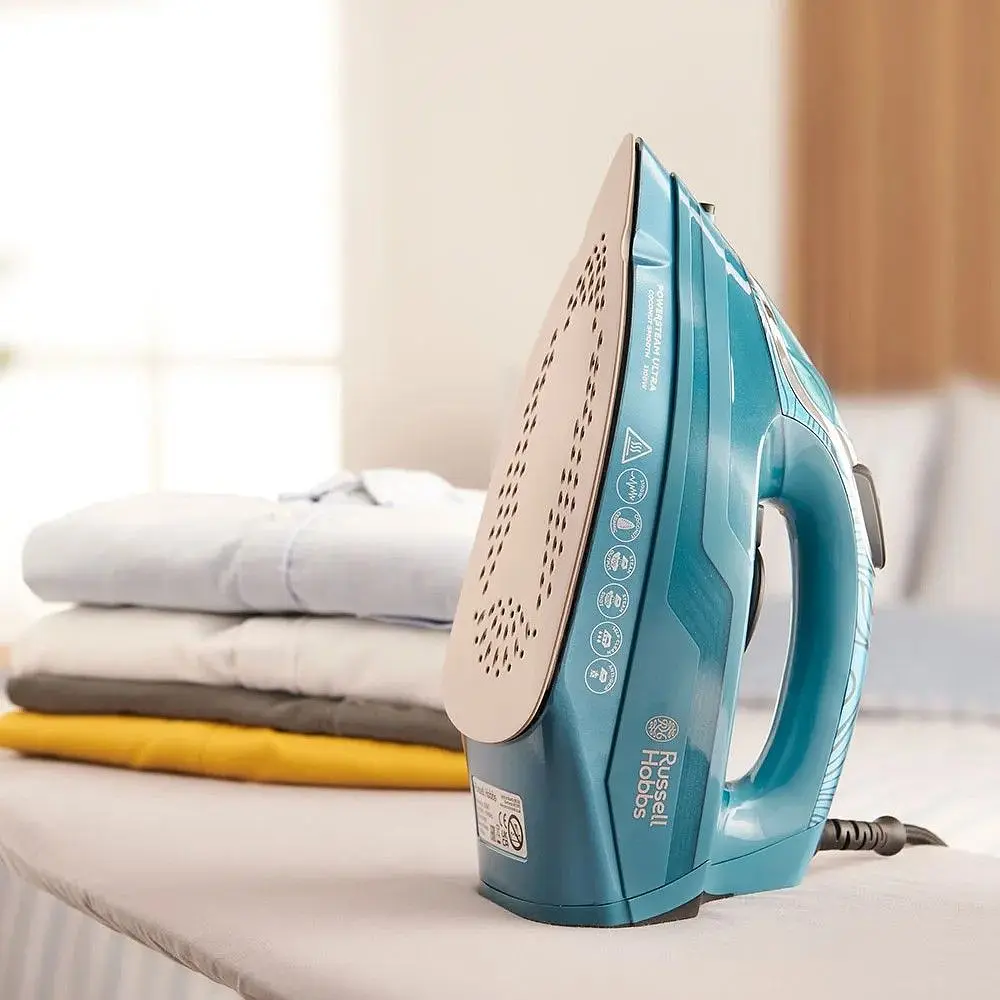 Утюг Russell Hobbs Powersteam Ultra Coconut Smooth 3100 Вт голубая (26340-56) - фото 5