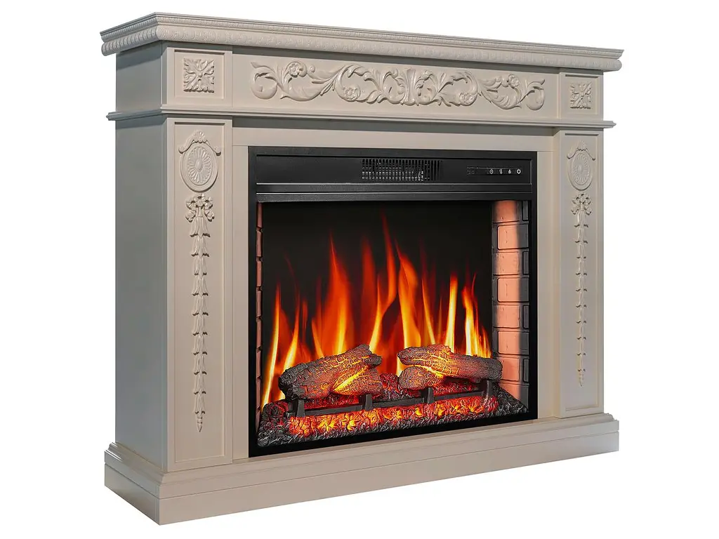 Камінокомплект ArtiFlame DELMONA AF28S СЛОНОВА КІСТКА (зі звуком) - фото 2