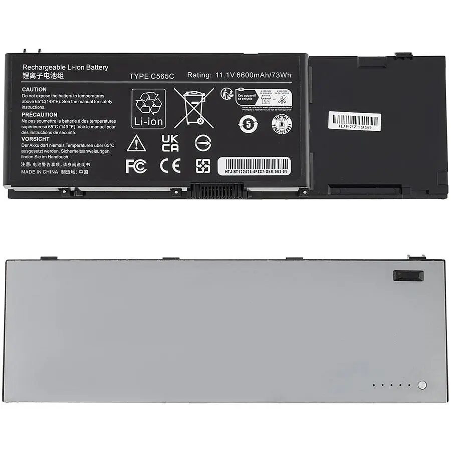 Батарея для ноутбука Dell 4P887 (Precision M6500) 11.1V 6600mAh Чорний - фото 2