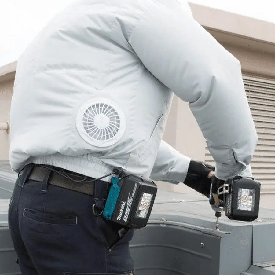 Куртка з капюшоном акумуляторна з вентиляцією Makita DFJ207ZXL (LXT, CXT, без акумуляторів та зарядного пристрою) - фото 3