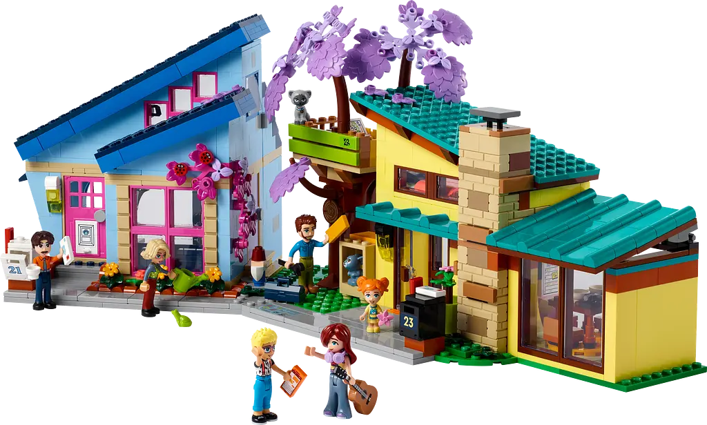 Конструктор LEGO Friends Родинні будинки Оллі й Пейслі 1126 деталі (42620) - фото 2