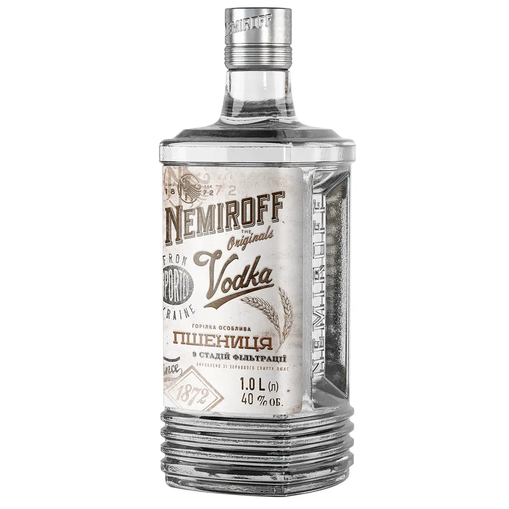 Водка особенная Nemiroff Originals Пшеница украинская отборная 40% 1 л (910055) - фото 2