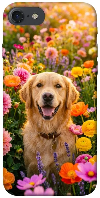 TPU чохол Demsky Flowery labrador для Apple iPhone 7 / 8 (4.7")