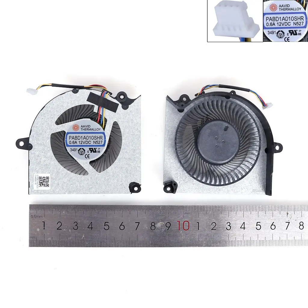 Вентилятор 12V CPU для MSI Pulse 16 AI C1VFKG C1VGKG MS-15P3, (PABD1A010SHR-N527) - фото 3