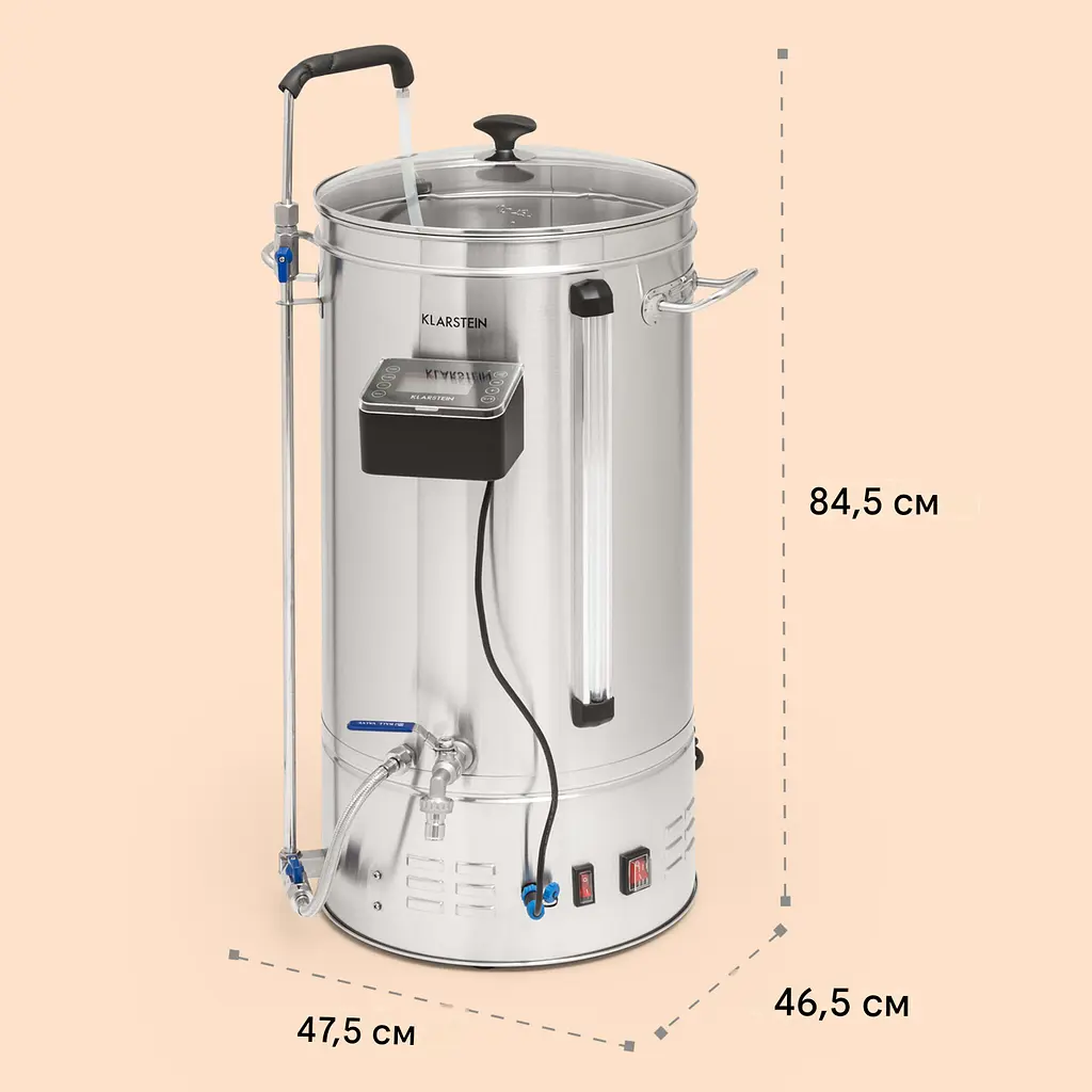 Пивоварня домашня Klarstein Brauheld Smart 45 2500 Вт 45 л (10041153) - фото 3